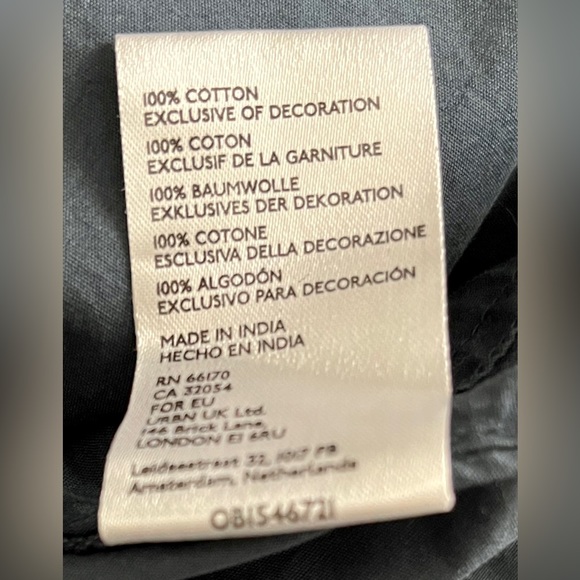 🆕 Free People Mia halter tunic in navy with pink embroidery size small - Picture 10 of 10